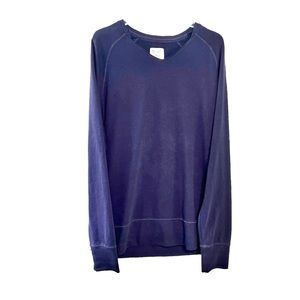 Alexander Simai Men’s Navy Lightweight Long Slim Sweatshirt size XL